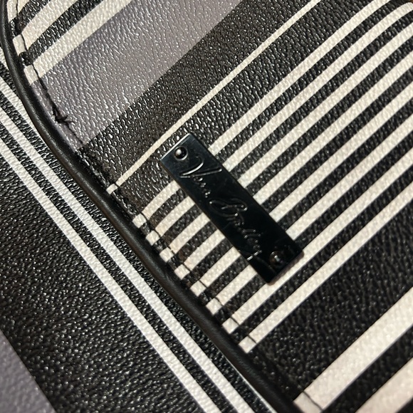Vera Bradley Black & White Chic Striped Shoulder Bag - Picture 2 of 8
